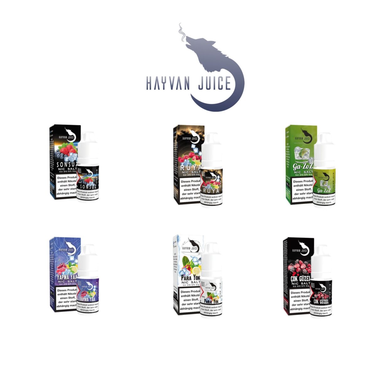 NIC SALT LIQUID NO6 | AUSWAHL BESTER LIQUIDS STEAM DREAM_HAYVAN JUICE NIC SALT