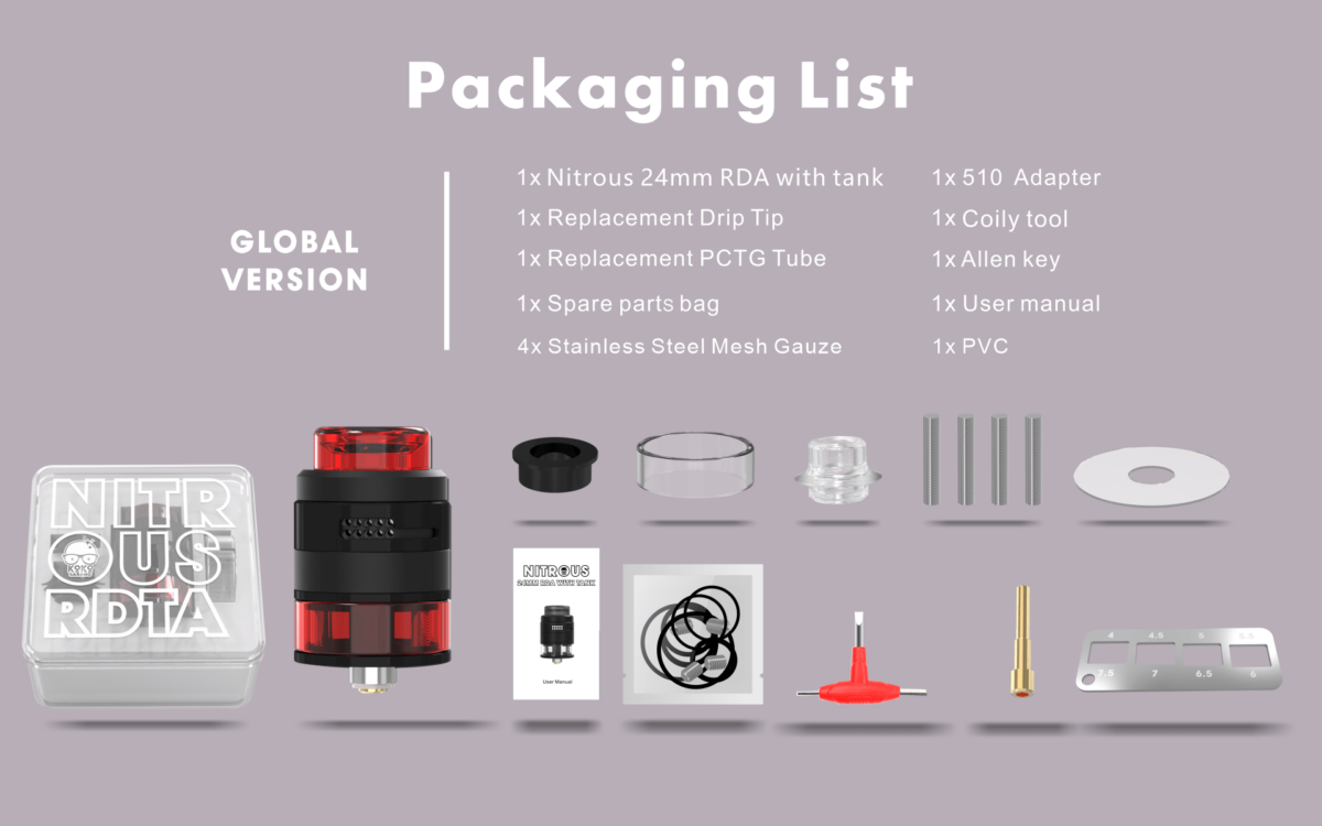 DAMN VAPE NITROUS RDTA 24MM MIT TANK | HERVORRAGEND – BILD 14