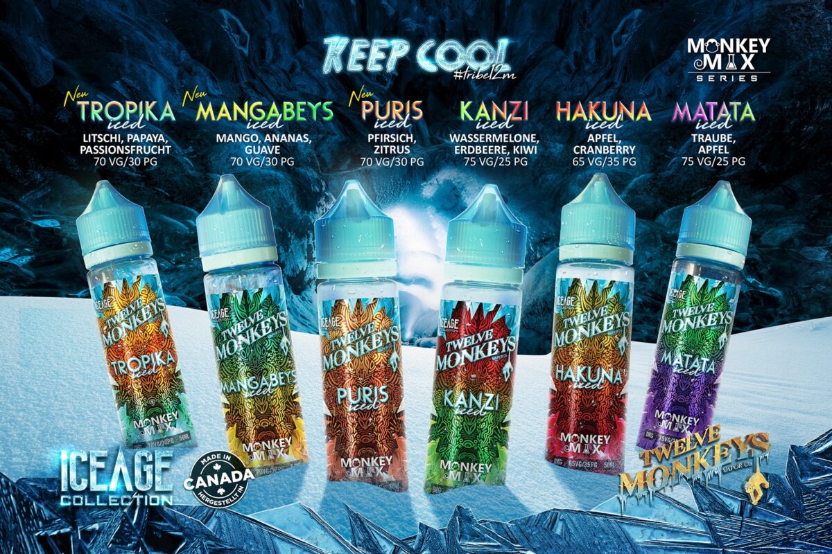 12 MONKEYS | SHORTFILL 60 ML | 50 ML E-LIQUID – BILD 3