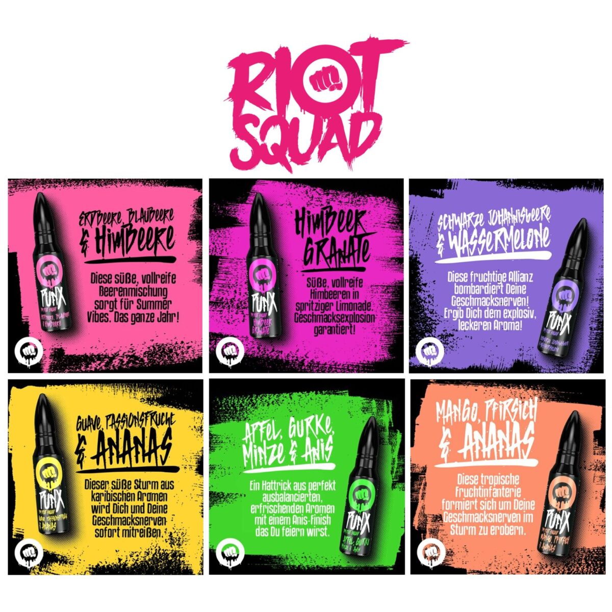 SHORTFILL | SHAKE AND VAPE | ABSOLUT GENIAL NO7 STEAM DREAM_RIOT SQUAD_PUNX_SHORTFILL