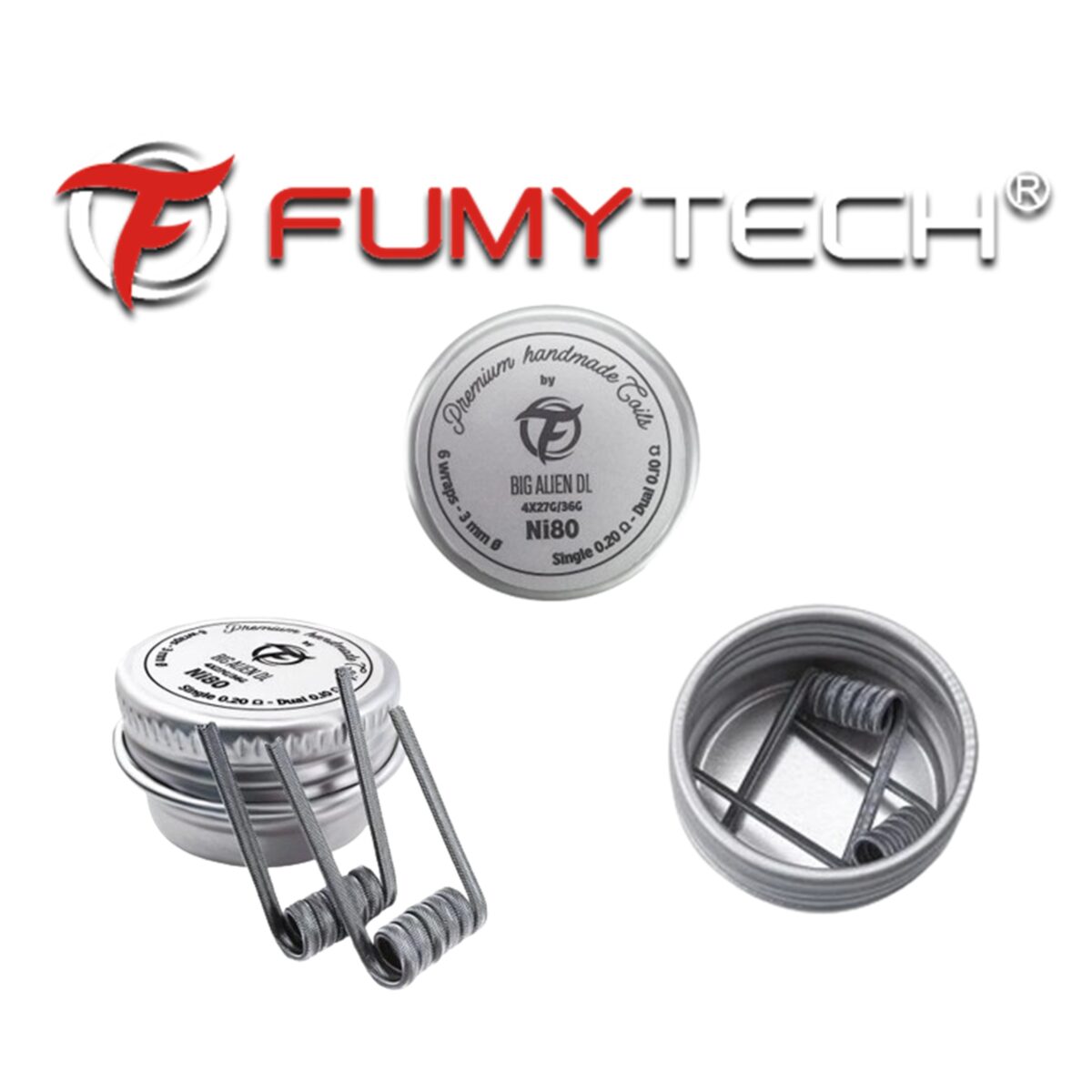 BIG ALIEN DL NI80 0,20 Ω | FUMYTECH | HANDMADE SERIES | ABSOLUT PREMIUM