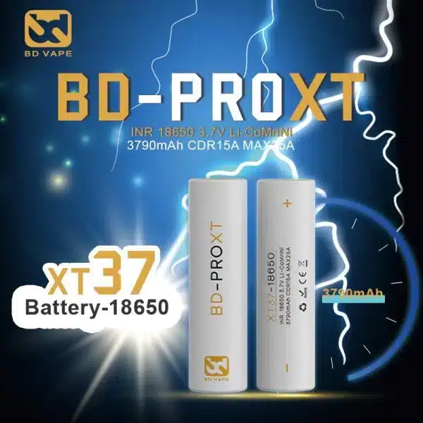 BD PRO XT37 | BD VAPE | 18650 | 3790 MAH HIGH END AKKU | VOLL STARK – BILD 2