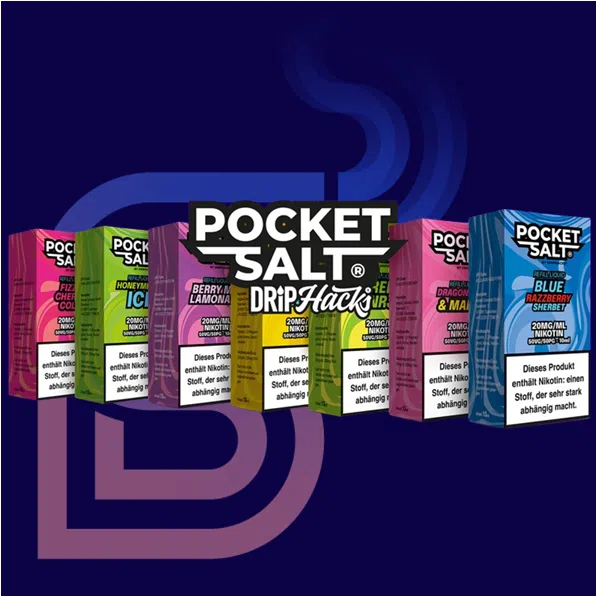 POCKET SALT BY DRIP HACKS | NIC SALT | 10 ML | 20 MG NIKOTIN | ABSOLUT MAGISCH