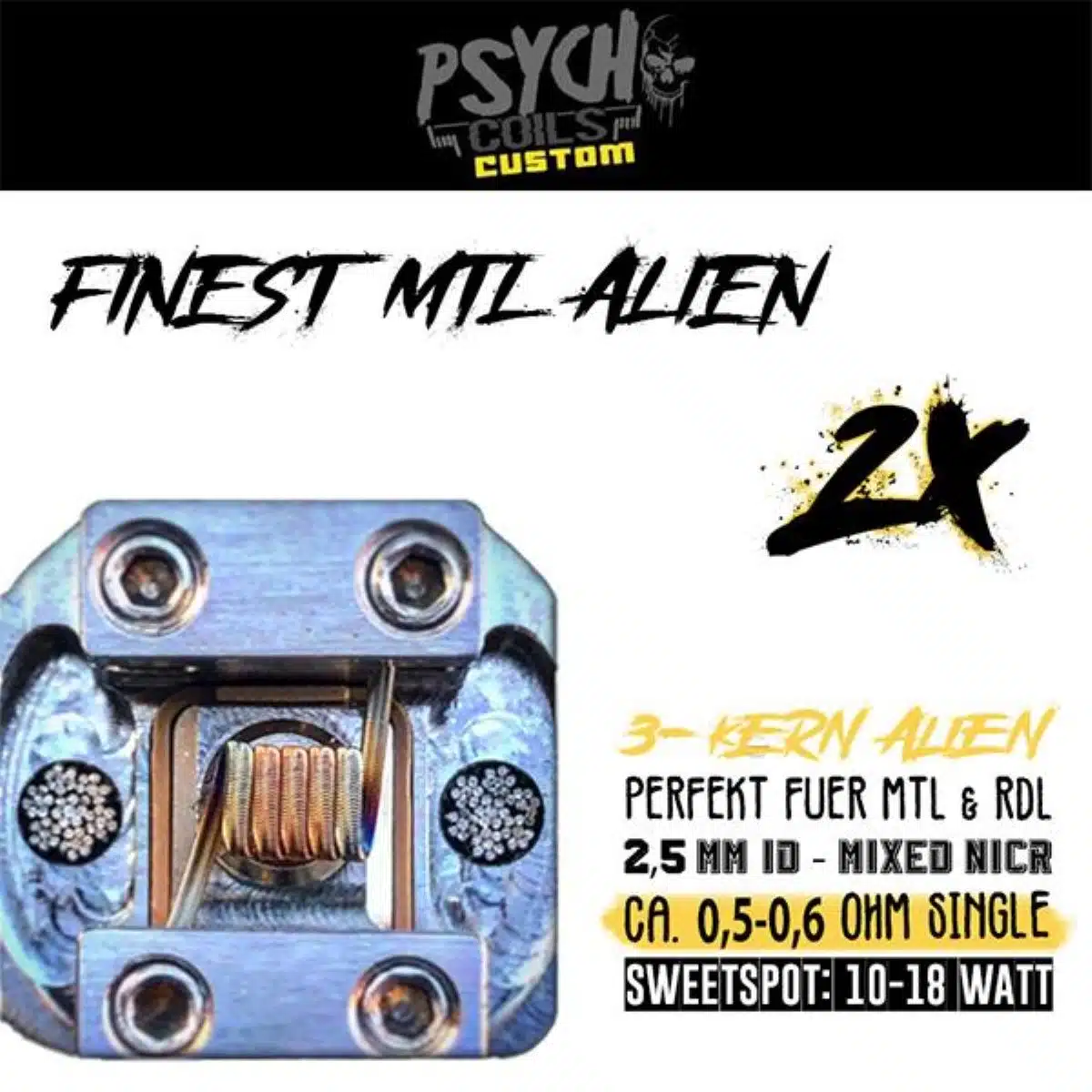 FINEST MTL ALIEN COIL PSYCHOCOIL
