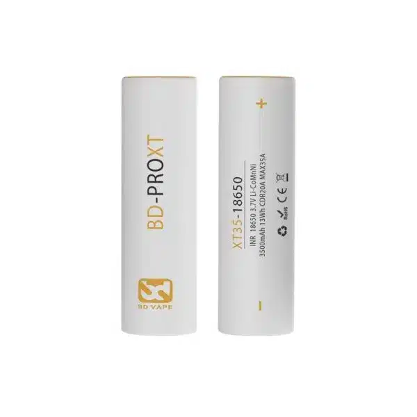 BD-PRO-XT35-18650-3500MAH-BD-VAPE_VORDER UND RÜCKANSICHT