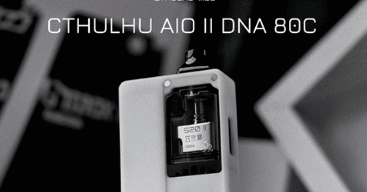 CTHULHU AIO II DNA80C WHITE DELRIN + 520 RBA V2 Kit | CTHULHU MOD