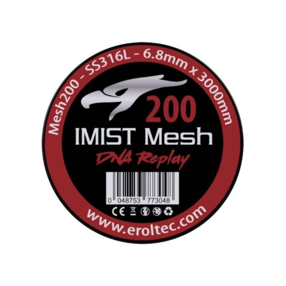 IMIST PREMIUM MESH 200 | SS316L V4A 6,8MM