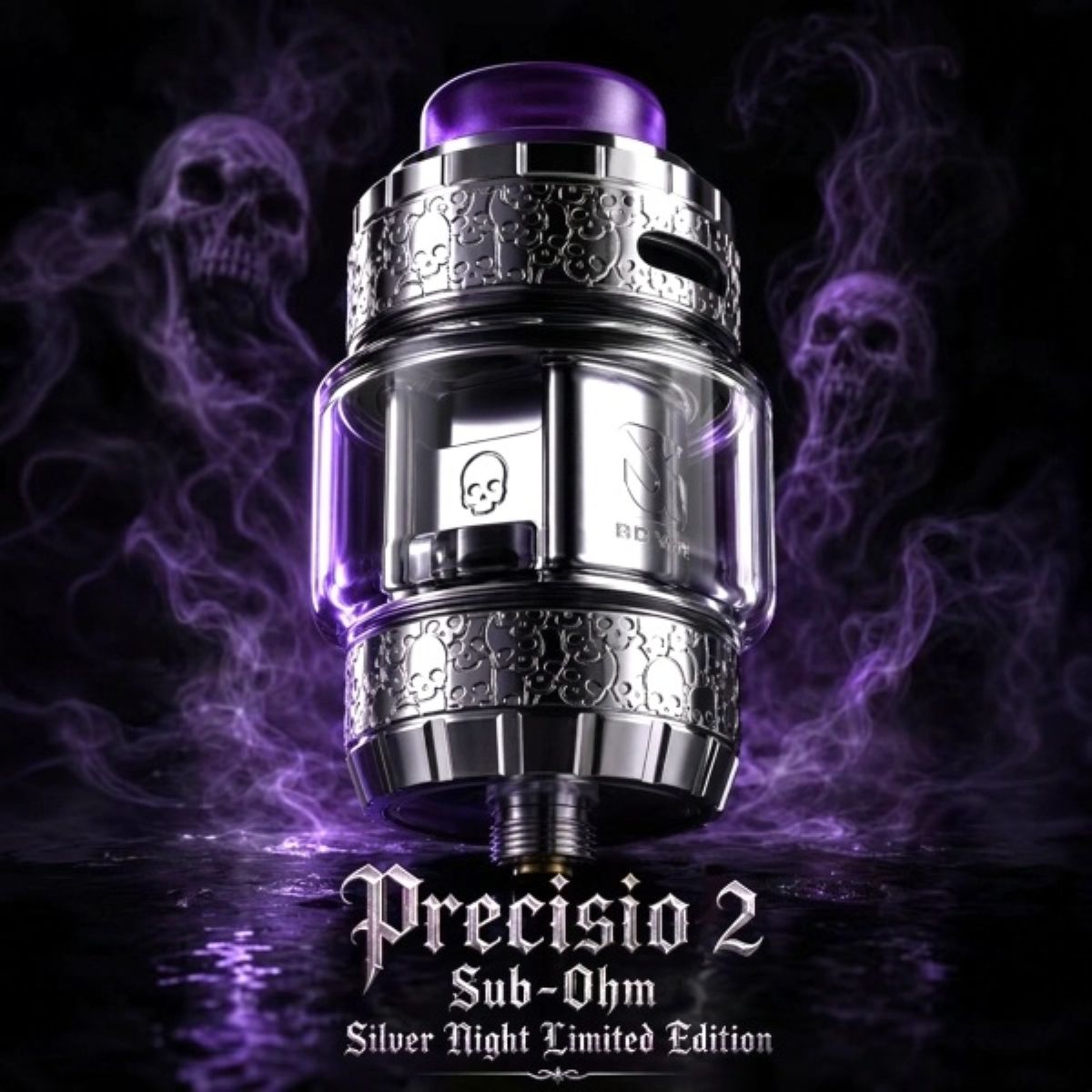 steam dream_precisio 2 sub ohm_silver night_bd vape_