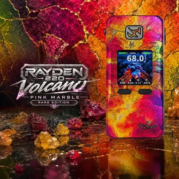 steam dream_rayden 220 volcano_pink marble_rare_bd vape
