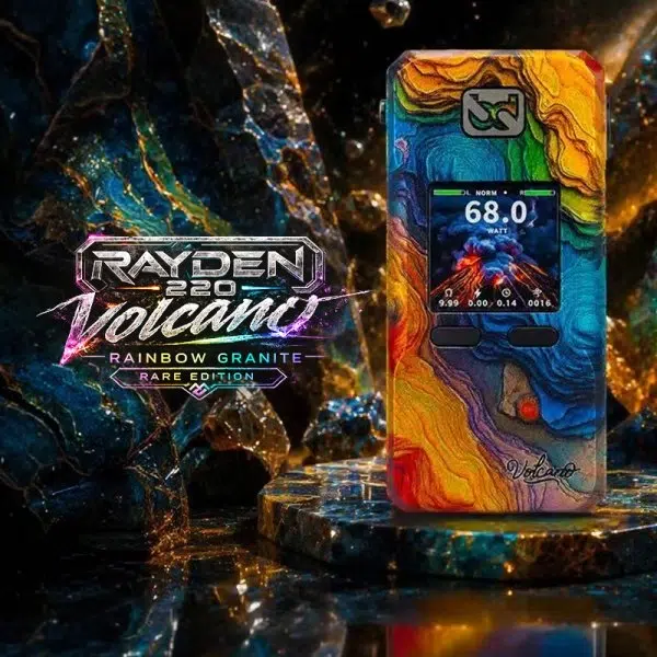 steam dream_rayden 220 volcano_rainbow granite_rare_bd vape