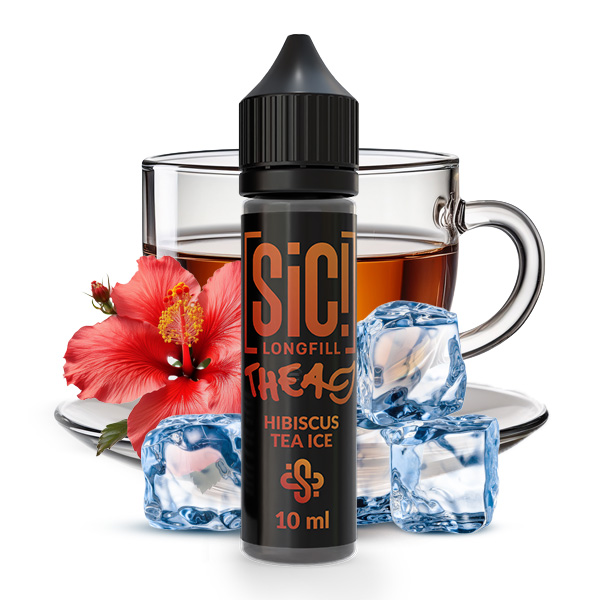SIC! THEA Longfill Hibiscus Tea Ice – 10 ml Aroma in der 60-ml-Flasche