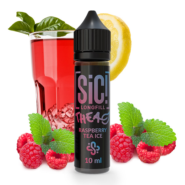 SIC! THEA Longfill Raspberry Tea Ice – 10 ml Aroma in der 60-ml-Flasche