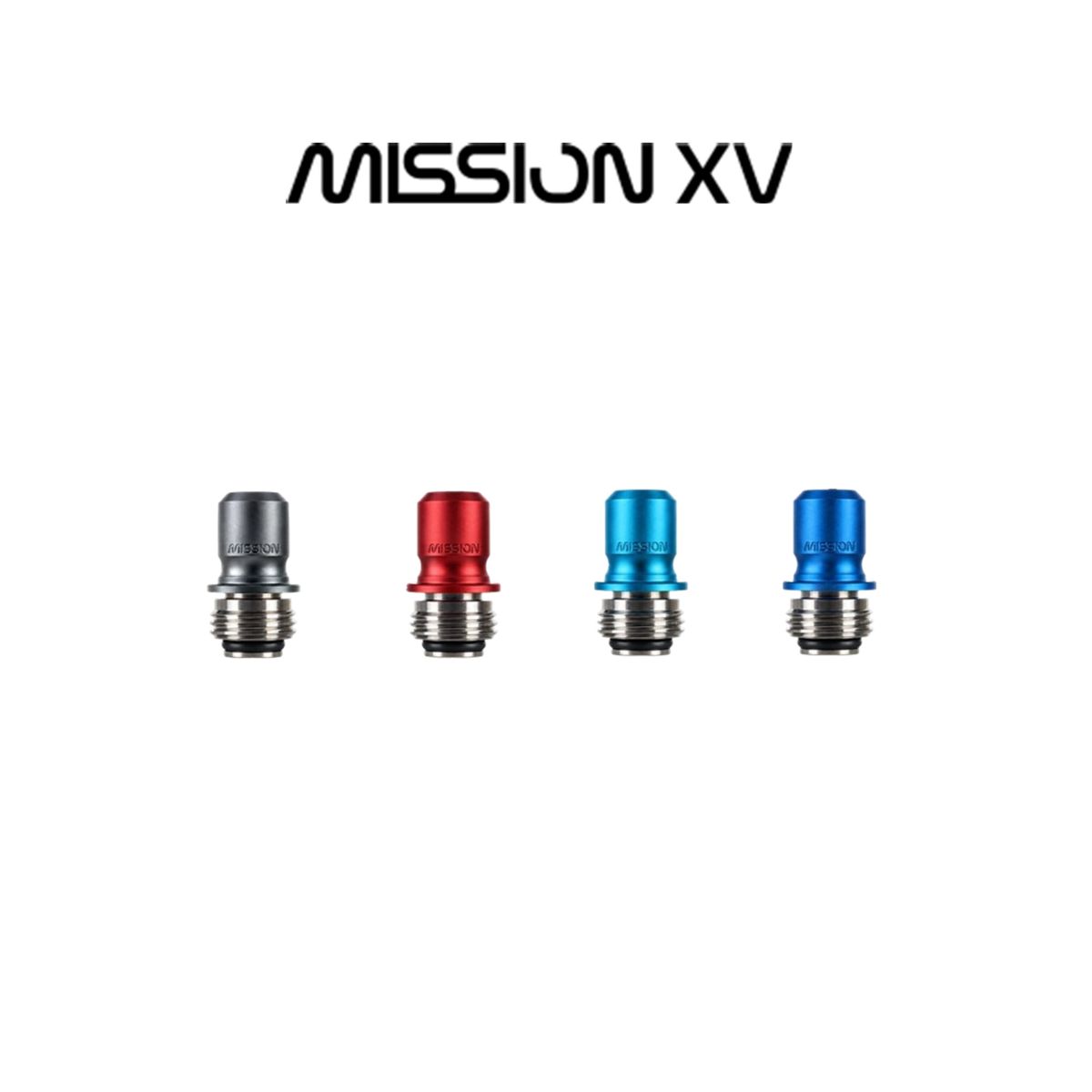 Mission XV Mission Tips ARC Boro Drip Tip aus eloxiertem Aluminium in vier Farben