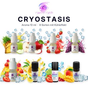 Twisted Cryostasis Aroma 10 ml – alle 8 Sorten mit Kühleffekt