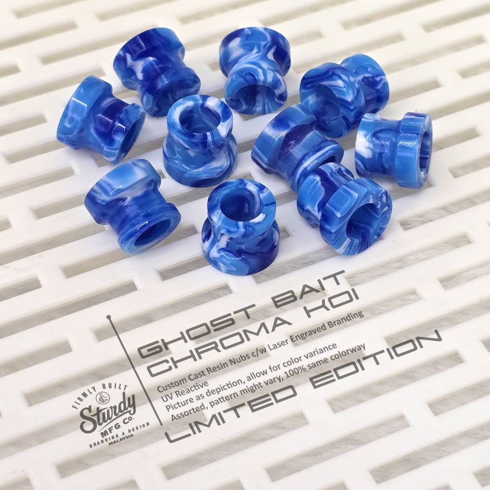 sturdy nubs_study mfg co_ghost bait chroma koi le